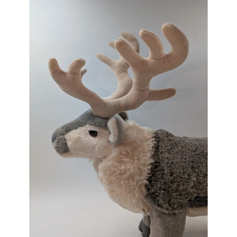 Wild Republic Realistic Reindeer Plush w/Antlers Standing 14